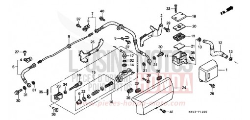 REAR BRAKE MASTER CYLINDER GL1500CW de 1998